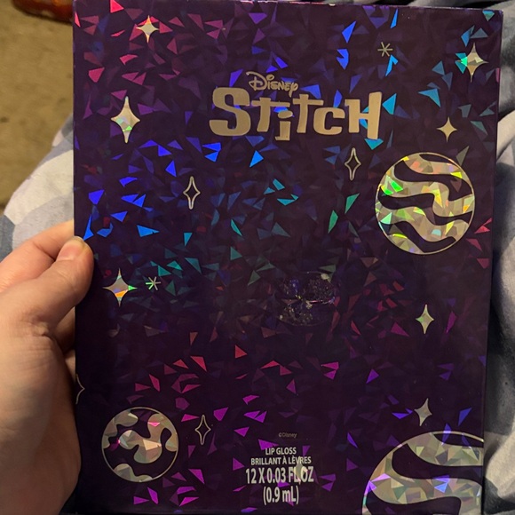 Disney Other - Disney Stitch Holographic Purple Lip Gloss Collection